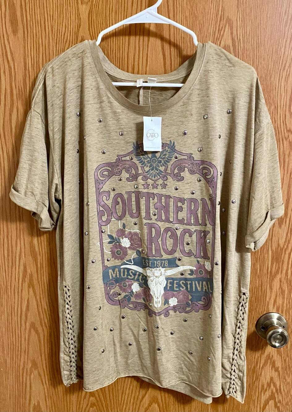 Cato Fashions Southern Rock Music Festival Studded Graphic Tee
